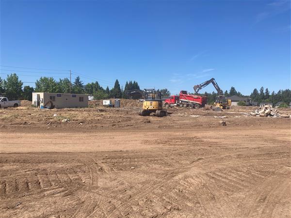 Construction dirt site